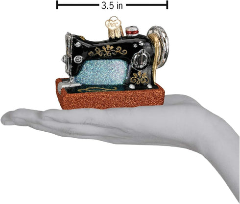 Old World Christmas Hobbies Gifts Glass Blown Ornaments for Christmas Tree Sewing Machine...