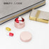 Portable Daily Pill Case, Heavy Duty Aluminium Alloy Round Pill Box, Waterproof Travel Pill Organizer, Pocket Purse Medicine Vitamin Holder EDC Co...