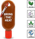 Hot Sauce Keychain Two Pack - 1 Oz Empty Mini Hotsauce Bottle - Refillable Travel Hot Sauce Mini Bottle - Food Grade/BPA-Free - Bring the heat any...