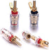 Atoplee Speaker Terminal Binding Post 5 Pair Banana Plug Socket Connector for Amplifier Speaker Terminal Connector...