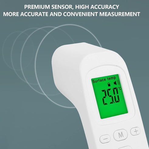 Thermometer for Adults and Baby, Forehead Digital Thermometer, Non Infrared Thermometer, Accurate Reading and High Temperature Alarm, Memory Recal...