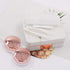 Honbay Fashion Marble Contact Lens Case Portable Contact Lens Box Kit with Mirror (Square) (Rose Gold)...