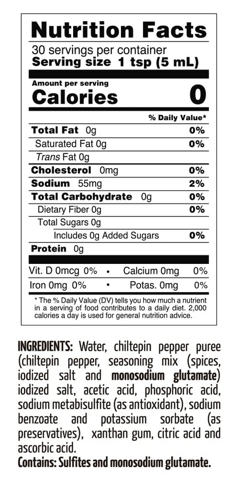 Mexico Lindo Chiltepin Hot Sauce | 14,200 Scoville Level | Traditional Spicy Flavor | 5 Fl Oz Bottles (Pack of 6)...