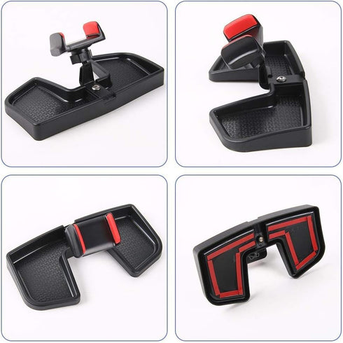 CheroCar Cellphone Multi-Mount Phone Bracket Holder Kit with Storage Box for Jeep Renegade 2015 2016 2017 2018 2019 2020 2021 2022 2023 2024 2025 ...