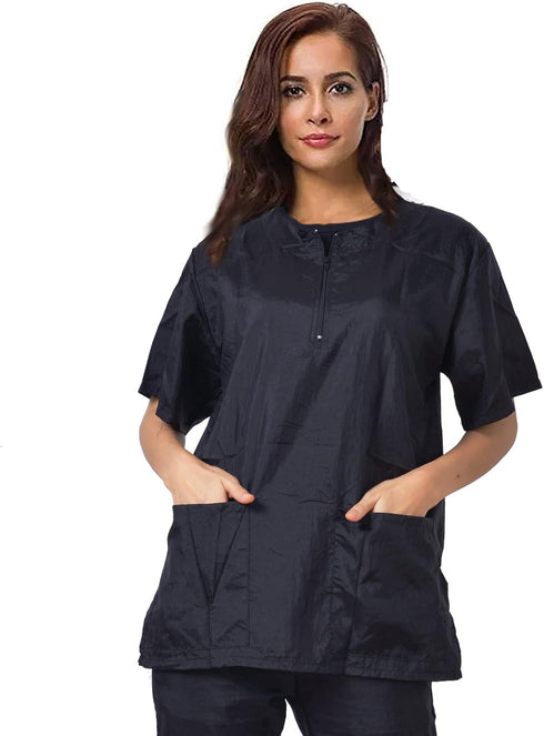 Dog Grooming Smock Barber Jackets for Women Men Professional Pet Groomer Smock Cosmetologist Barber Smock (XL)...