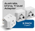 Ceptics Australia Power Plug Adapter, 2 in 1 Type I Plug Adapter, US to Australia , China, New Zealand Power Adapter with Dual USA Inputs, CE, RoH...