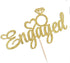 Engaged Cake Topper - Engagement Wedding Party Decorations Supplies...