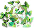 Somotersea 24PCS 3D Butterfly Wall Decal Removable Refrigerator Magnets Stickers Decor for Kids Room Decoration Home and Bedroom Art Mural Green...