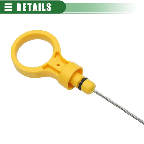 Motoforti Engine Oil Dipstick Indicator, Oil Dipstick Replacement, for Chevrolet Express 2003-2014, Metal Plastic, Yellow...