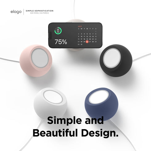 elago MS2 Charging Stand Compatible with MagSafe Charger - Premium Silicone Stand Compatible with iPhone 15/14/13/12 Series, Designed for MagSafe ...