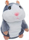 Talking Hamster Repeats What You Say Mimicry Pet Toy Plush Buddy Mouse with Interactive Function, Gift for Kids Birthday and Parties (Gray)...