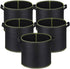 Niurui 5-Pack 5 Gallon Grow Bags 300G Thickened Nonwoven Fabric Pots Plant Grow Bags with Handles,for Low Stress Plant Training Fruits, Vegetables...