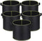 Niurui 5-Pack 10 Gallon Grow Bags Heavy Duty 300G Thickened Nonwoven Fabric Pots Plant Grow Bags with Handles...