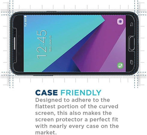 [2 Pack for Samsung Galaxy J7 Prime J7 Sky Pro/Galaxy J7 2017 SM-J727A J727U J727T J727T1 J727R4 J727V J727 High Clear Tempered Glass Screen Prote...
