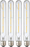 Leools T10 Led Long Bulbs,4W Dimmable Tubular Bulb,40 Watt Equivalent,E26 Edison Style Vintage LED Filament Light Bulb,2700K Warm White,8.9in(225m...