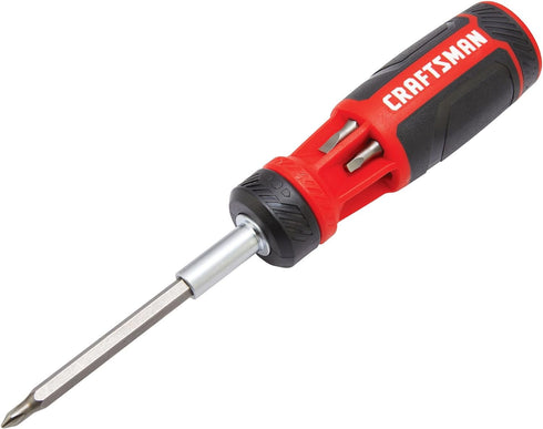 CRAFTSMAN Ratcheting Screwdriver, Push-n-Pick Set, 7 Piece (CMHT68131)...