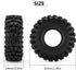 INJORA 1.0 Tires - S5 Swamp Stomper Crawler Tires for TRX4M AX24 SCX24 FCX24 1/18 1/24 RC Crawler Car, 63 * 24mm, T1018...