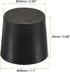 MECCANIXITY Rubber Tapered Plug 24mm to 28mm Solid Test Tubes Bungs Stopper Black for Lab Home 5 Pieces...