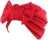 Qhome Womens Luxury Bow Turban Hat Stylish Chemo Cap Red...