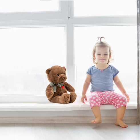 15”Teddy Bear with Heart Cute Brown Teddy Bear Stuffed Animals for Valentines Day Soft Stuffed Bear Plush Bear Plushie Toys Gifts for Girlfriend B...