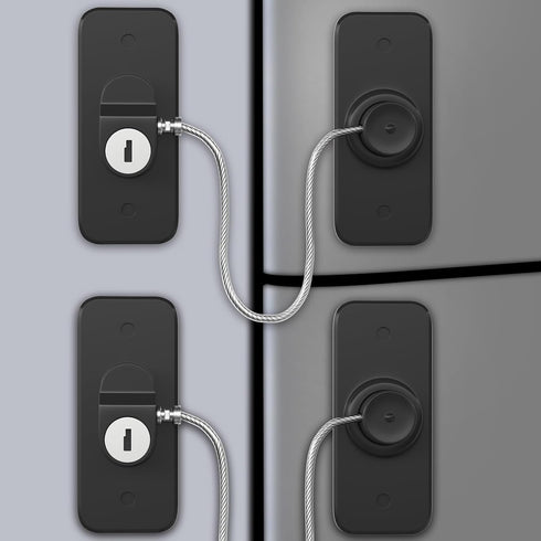 AOSITE Mini Fridge Locks for Kids No Drill Refrigerator Locks for Adults Cupboard Lock Child Safety Locks for Cabinets Drawer Locks Freezer Lock B...