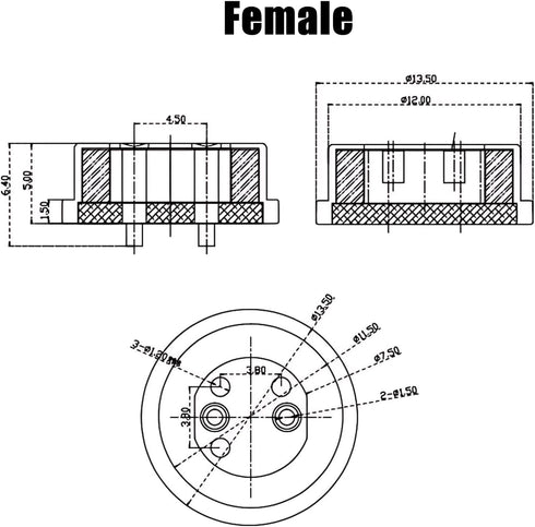 1Pair 1Pin/2Pin/3Pin/4Pin/5Pin Round Magnetic Pogo Pin Connector,12V 3A DC Power Male+Female Socket Charge Spring Loaded Magnet Pogo Pin Connector...