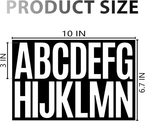 384 Pcs 24 Sheets Large Letter Stickers, 3 Inch Bulletin Board Letters, Vinyl Stick On Letters for Bulletin Boards, Self Adhesive Letters for Bull...