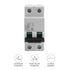 2P 250V Low-Voltage DC Miniature Circuit Breaker, DIN Rail Mount 63A Miniature Air Circuit Breaker for Solar Panels Grid System Wind and Solar Hyb...