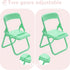 Cell Phone Landscape Mode Stand Holder, Creative Cute Foldable Chair Cellphone Stand (Green)...