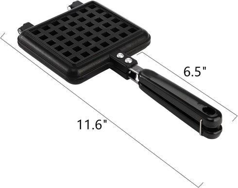 Dicunoy Pan Waffle Maker, Nonstick Waffle Maker Pan, Camp Stove Top Waffle Skillet for Belgian Waffles Sandwich Toaster, Breakfast, Sandwich Maker...
