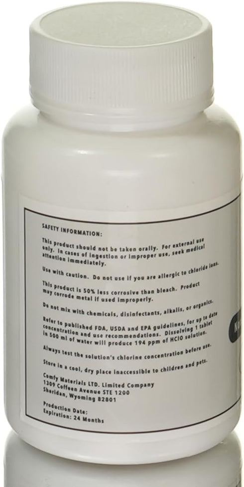 Relief Hypochlorous Acid Effervescent Cleaning Tablets: Your Eco-Friendly, Multi-Use Solution - Makes 50 Gallons of 97ppm Solution (200 Tablets)...