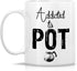 Retreez Funny Mug - Addicted to Pot, Weed 11 Oz Ceramic Coffee Mugs - Funny, Sarcasm, Sarcastic, Motivational, Inspirational birthday gifts for fr...