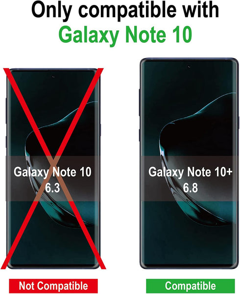 AACL Screen Protector for Samsung Galaxy Note 10 Plus,6.8 Inch,Curved Tempered Glass,Compatible with Ultrasonic Fingerprint Scanner,2 Pack......