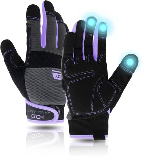 Utility Work Gloves Women, Safety Mechanic Working Gloves Touch Screen,Flexible Breathable Yard Work Gloves...