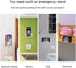Wall Mount Phone Holder,Phone Holder,Wall Key Hooks Adhesive Holder,Adhesive Kitchen Wall Mount for Smartphones,Phone Wall Mount for Bedroom,Kitch...