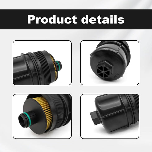 Oil Filter and Cap Assembly Compatible with Jeep 2020 2021 Wrangler JL,2021 Gladiator,2020 2021 2022 Ram 1500 DT Replaces# 68507598AA 68498720AA...
