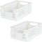 2-Pack Mini Foldable Plastic Baskets for Organizing and Storage, Collapsible Storage Crate for Home Kitchen Bedroom Bathroom Office (5.9x3.8x2.2, ...