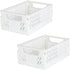 2-Pack Mini Foldable Plastic Baskets for Organizing and Storage, Collapsible Storage Crate for Home Kitchen Bedroom Bathroom Office (5.9x3.8x2.2, ...