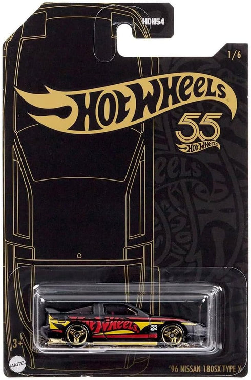 Hot Wheels '96 Nissan 180SX Type X, 55th Anniversary...