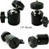 SLOW DOLPHIN Hot Shoe Mount Adapter 360 Degree Swivel Mini Ball Head 1/4 Tripod Screw Head for Cameras, Camcorders, Smart Phone, Gopro, LED Video ...