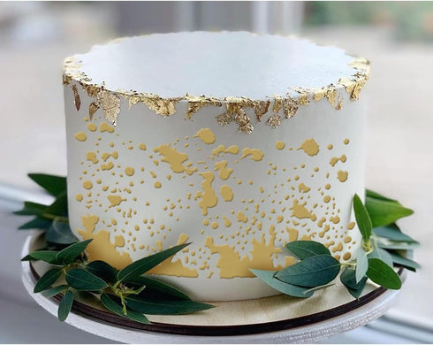 8 Pcs Layering Stencils for Painting, Mixed Texture Bubble Dot Waves Crackle Splatter Geometric Stencils for Painting on Card Canvas, Mix Media Sp...