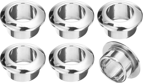 uxcell 6Pcs Cable Hole Cover, 12/32 inch(18mm) ABS Office Desk Cable Wire Cord Grommet Cable Cord Organizer for Office Desktop Wire, Silver...