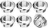 uxcell 6Pcs Cable Hole Cover, 12/32 inch(18mm) ABS Office Desk Cable Wire Cord Grommet Cable Cord Organizer for Office Desktop Wire, Silver...