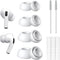 Silicone Replacement Ear Tips Compatible with airpods pro Wireless Earbuds,Clean Kit with 2 Soft Brush and 1 Cleaning Putty,Noise Reduction Hole, ...