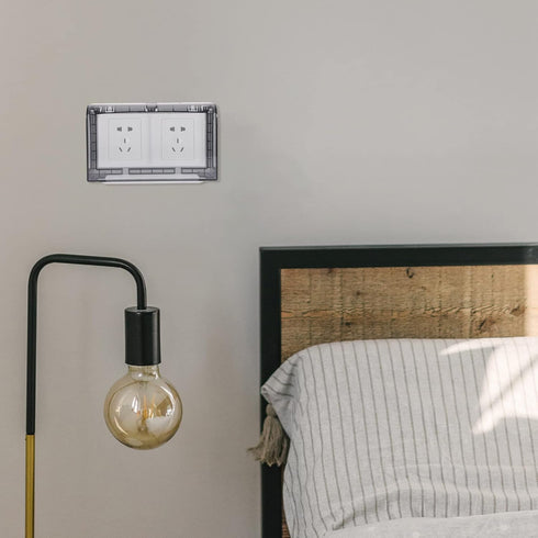 Outdoor Receptacle Protector Weatherproof Outlet Cover Flip Socket Cover Box Wall Plug Socket Box Outlet Outdoor Receptacle Protector, Black...