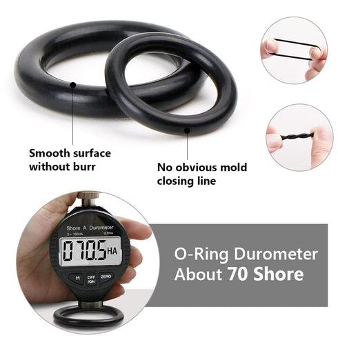 O Ring Kit, 910 Pcs Rubber O-Ring Assortment Kit, Plusmart 24 Sizes Washer Gasket Set for Pressure Washer, Plumbing Sealing Repair, Air or Gas Con...
