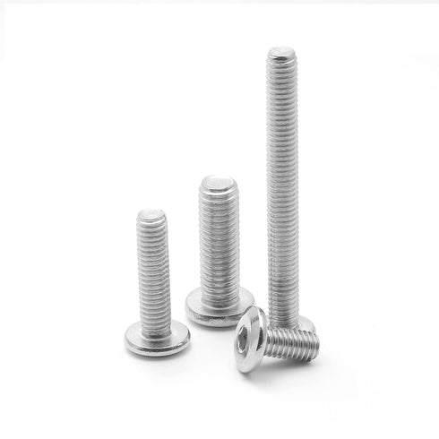 60 Pcs M6x15mm Stainless Steel Flat Head Hex Socket Cap Bolts Screws Countersunk Connector Fastener...