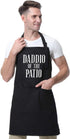 Miracu Grill Apron for Daddy, Daddio of The Patio, Dad Gifts from Daughter Son - Funny Fathers Christmas, Birthday Gifts for Dad, Best Step Daddy,...