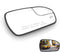 Nakuuly Mirror Glass Passenger Right Side Compatible with 2013-2020 Ford Fusion Side View Heated Convex Mirror Glass with Rear Holder Replace # DS...