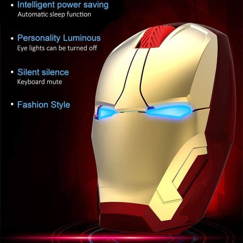 Wireless Mouse Ergonomic 2.4 G Portable Mobile Computer Click Silent Mouse Optical Mice with USB Receiver for Notebook PC Laptop Computer (Gold)...